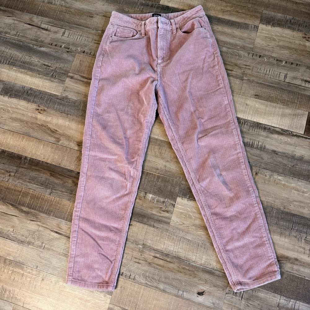 BDG Women's moms high rise Pink Corduroy Pants Straight High Rise Y2K size 28